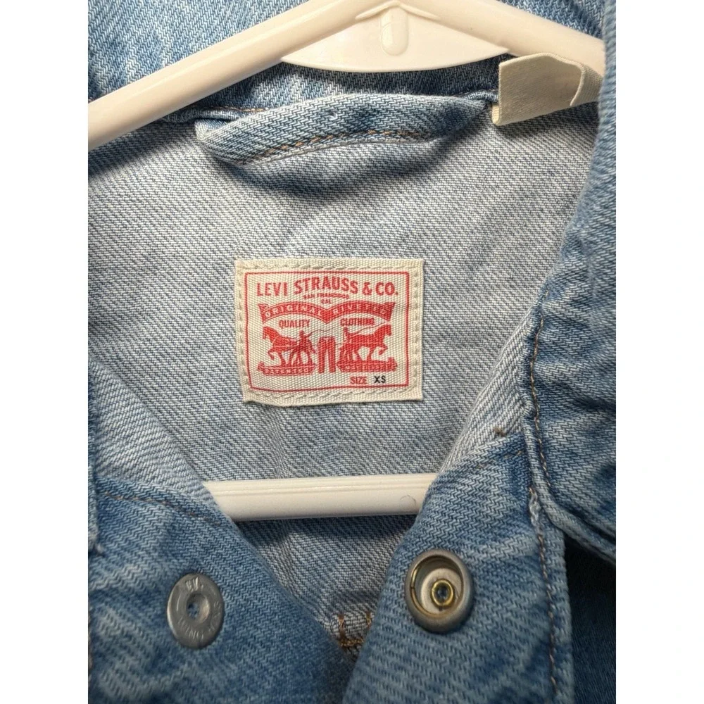 Levi Strauss Denim Heritage Jumpsuit Women Size Xs Romper Button Up Playsuit